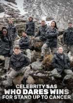 celebrity sas: who dares wins for stand up to cancer tv poster